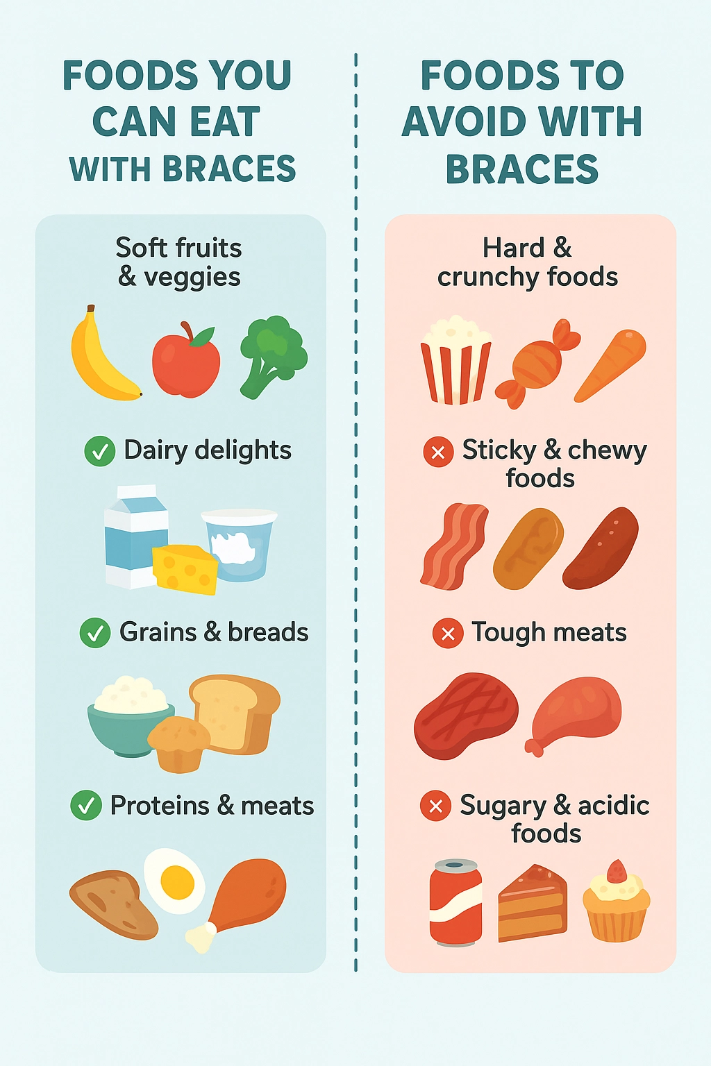 Braces-Friendly Bites: What You Can (and Can’t) Eat During Orthodontic Treatment in Oakville